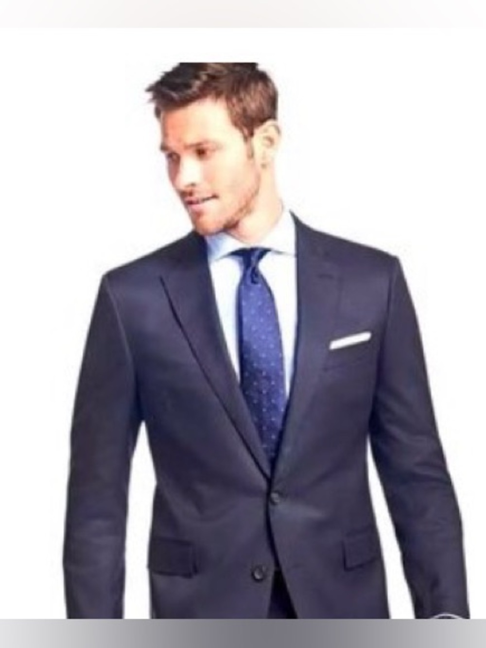 Brooks Brothers Navy Blazer-Regent Manteco Luxury Fabric